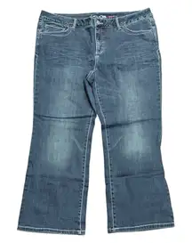 INC International Concepts Jeans Plus 20W 20 Petite Denim Slim Tech Fit Boot Leg