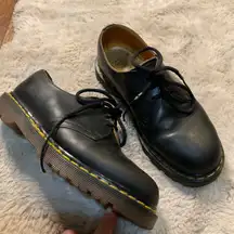 Dr. Martens Oxford Size 6 1461 Bex Smooth Leather Platform Black Womens