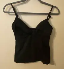 Womens LRL Lauren Ralph Lauren Black Halter Swimsuit Top Size 8