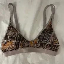 Aerie Animal Print Patterned Bralette