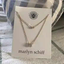 NWT Marlyn schiff double layered necklace