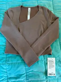 Ribbed Softstreme Asym Long Sleeve