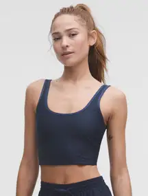 Lululemon Textured Mesh Tennis Tank, Club Blue/Club Blue, Size L