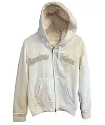 Freedom 2B Sherpa lined Hoodie Jacket Sz M Off White