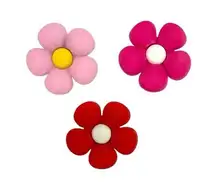 Flower Crocs Charms 3 piece Set