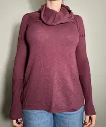 Ruby Moon Maroon Cowl Neck Sweater Size Medium