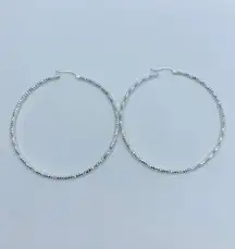 925 Sterling Silver Hoop Earrings 