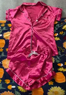Shein Pajama Set Silk