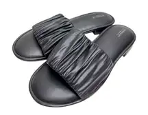 Aerosoles Sandals Womens Size 7.5 Black Open Toe Low Heel Slides