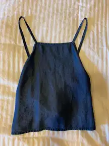 Cotton  Denim Crop Top