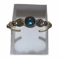 LIZTECH Blue Cosmic Sisters Cuff Wired Bracelet.