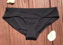 Simple and Chic Black Classic  Bikini Bottoms