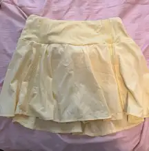 Yellow Tennis Skirt