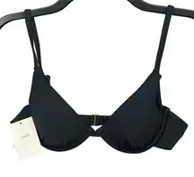 ANDIE  The Sicily Top Womens S Black Underwire Bikini Swim Adjustable Stretch NEW