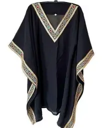 ABAYA Embroidered Chiffon Short Kaftan