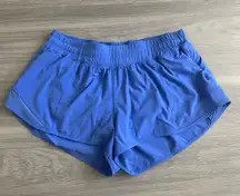 Lululemon Purple Blue 2.5" Hotty Hot shorts 