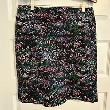 Talbots Skirt Black Pink Size 12