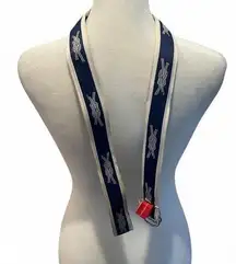 Knot Clothing Co Navy Blue & White Nautical Knot Belt Size Small