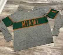 College Corner Miami Hurricanes retro long sleeve t-shirt large