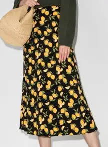 Reformation  Bea Midi Skirt in Lemon Drop