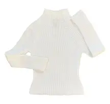 Vintage Y2K Guess Waffle Knit Mock Neck Sweater Size Small