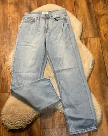 JBD Just Black Denim Size 26 Straight Baggy Light Wash Womens Jeans Cotton