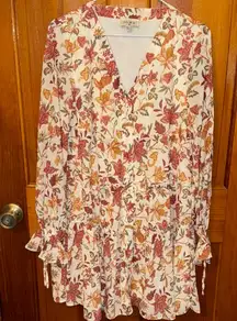 Fall Floral Long Sleeve Dress