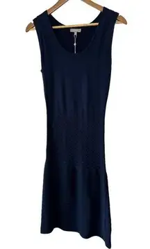 ELLIE KAI Navy Blue Crochet Knit Dress Women's Size Small New $200