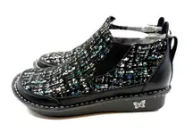 Alegria Nell Winter Tweed PG Lite Women's Ankle Boots Black Size 37 US 7-7.5‎