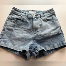 Bullhead Denim Patchwork Mom Shorts Size 9