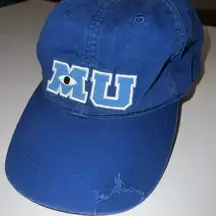 Disney Parks Pixar Monsters University MU Stitched Blue Baseball Hat Cap Adult