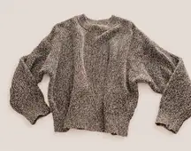 Cozy Minimalist Dolman Knit – Uniqlo Bouclé Slouch Sweater (Size M)