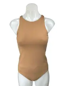 Abercrombie & Fitch Soft A&F Tan Sleeveless Cami Camisole Tank Bodysuit Top S