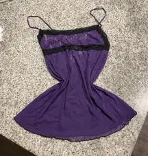 purple Babydoll lingerie