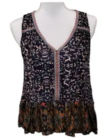 PATRONS OF PEACE | Sleeveless Ruffled Blouse | Size: M
