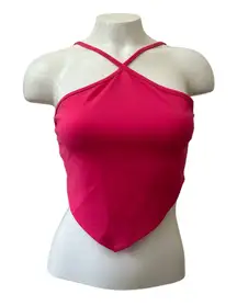 21 Saints Pink Triangle Crop Top