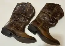 Lucchese Tan Leather Western Boots
