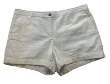 Boden white eyelet shorts sz 14