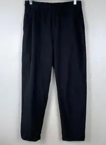 Apana Tapered Leg Cargo Pants Black High Rise Outdoorsy Hiking Pants Size Large