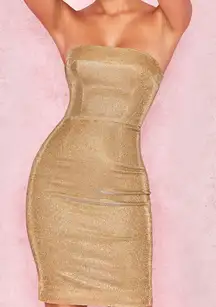 House of CB Metallic Gold Fabric