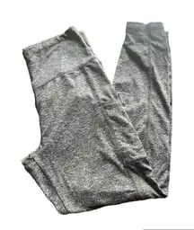 A New Day Womens Heather Gray Active Leggings Size Medium Pockets Workout