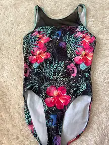 Plum Practicewear Jungle Mesh Gymnastics Leotard Adult Medium