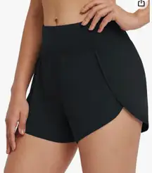 Women's Quick Dry Athletic Running Shorts with Liner 3" Workout Sports Shorts Zipper Pocket