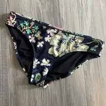 J. Crew navy floral bikini bottom Size Medium