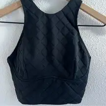 Lululemon Diamond Grid Swim Top Active Top Black 4