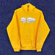 Knuckle Tattoo Spell-Out Toy Machines Skateboarding Hoodie M