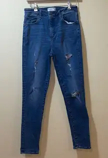 Womens Abercrombie & Fitch Curve Love The Super Skinny High Rise Jeans