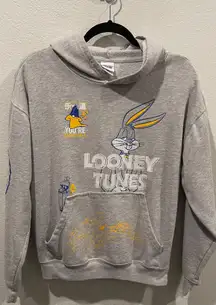 LOONEY TUNES Grey Bugs Bunny Hooded Sweatshirt