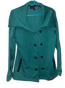 Fox Racing Teal Double-Breasted Jacket – Women’s Large