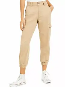 Cropped Cargo Jogger Style Pants